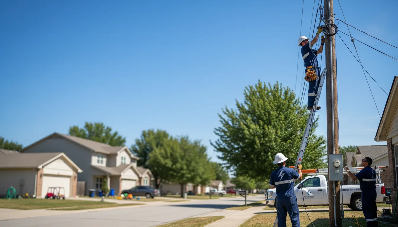 Residential electrician providing installation services in Springer, OK